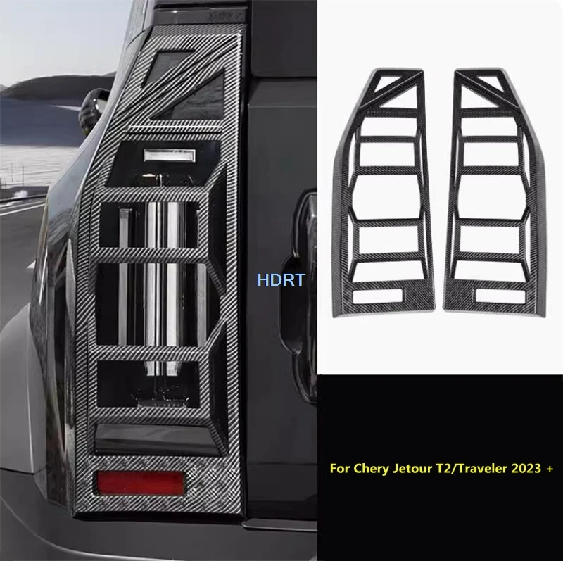 Car Styling Tail Light Cover Lamp Frame Protector Decoration Accessories Exterior Sticker For Chery Jetour T2/Traveler 2023 +