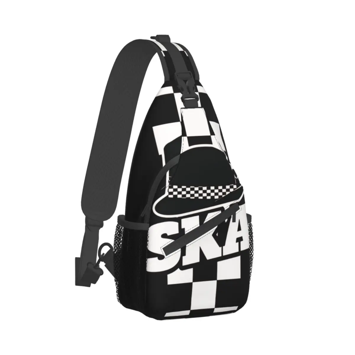 Ska Crossbody Chest Bags Pockets Travel Pack Messenger Sports Teens Shoulder Bag Unisex