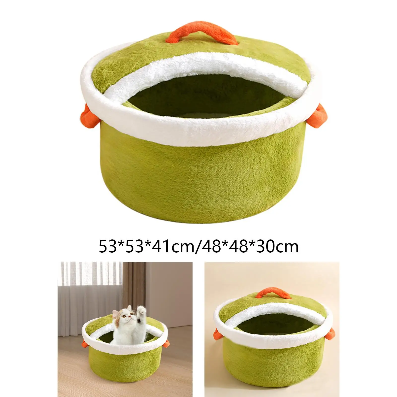 

Plush Cat Bed Cozy Warm Kennel Sleeping Pet Sofa Bed for Kitten Cats Puppy