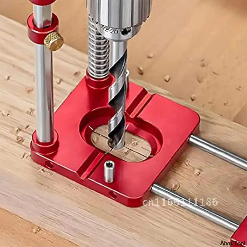 Woodwork Positioning Tool Drill Locator Precision Positioner Fixture Position Panel Fixing Clip Carpenter Tool Metal Hole Punch