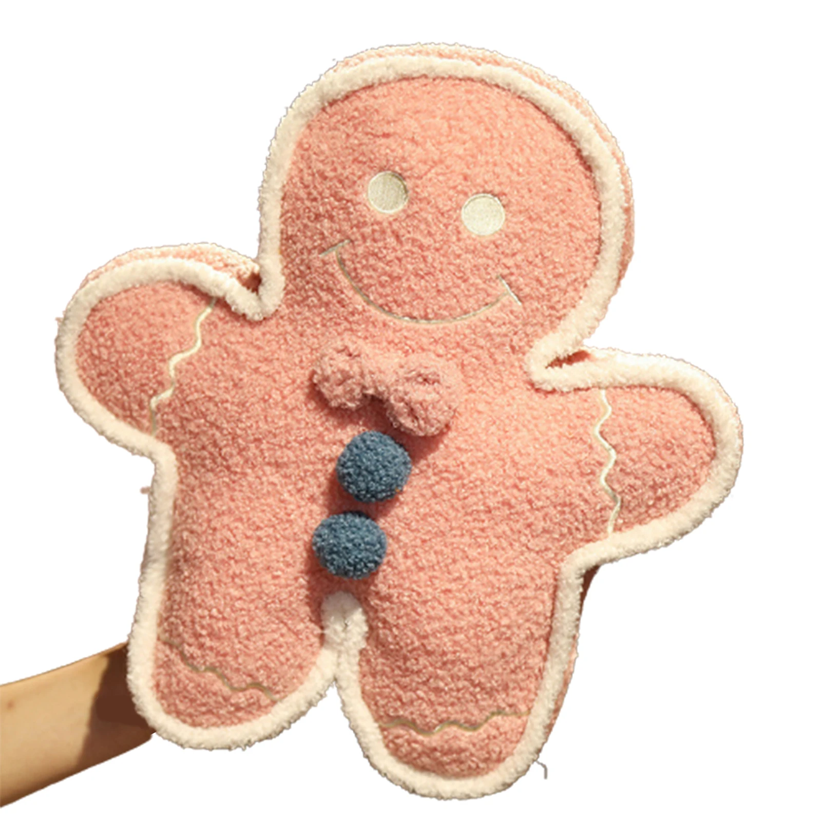 Plush Gingerbread Man Stuffed Doll Soft Throw Pillow Decorations Children Kids Birthday Present Gifts