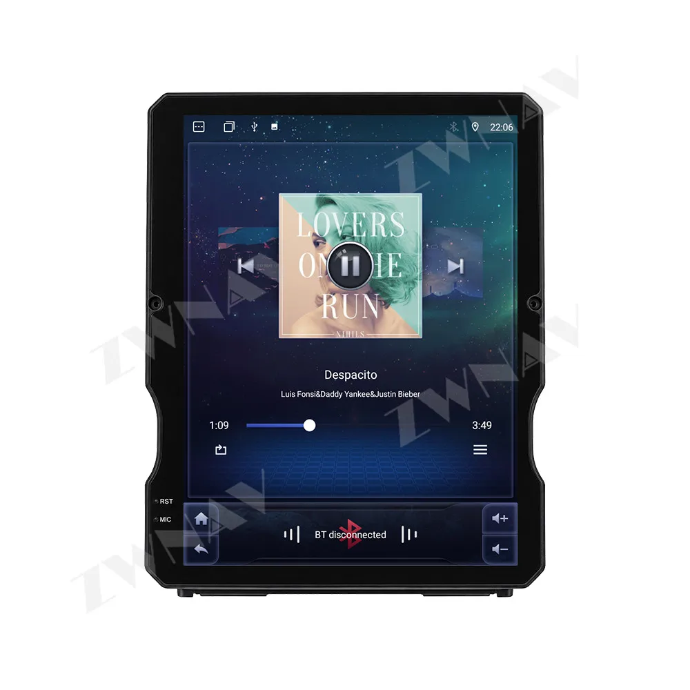 For Jeep Wrangler JL 2018-2022 Jeep Gladiator Pickups JT 2018-2022 Vertical Screen Car Radio 12.1-Inch Android 15 GPS Head Unit
