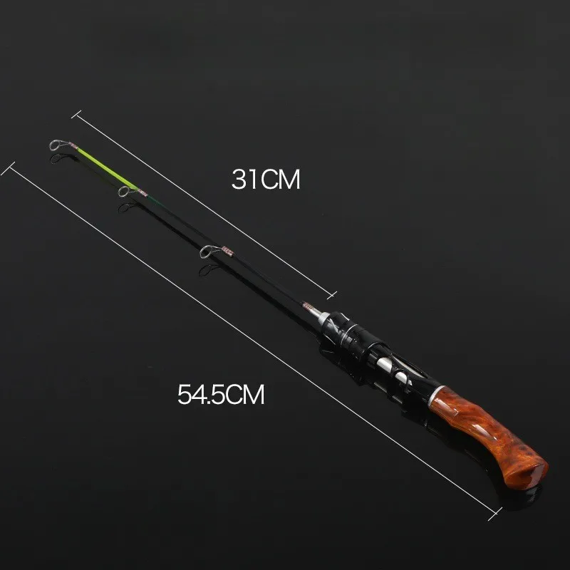 vara-de-pesca-compacta-em-fibra-de-vidro-para-gelo-545cm-reta-com-cabo-com-textura-de-madeira-e-assento-de-carretilha-estavel-para-sensibilidade