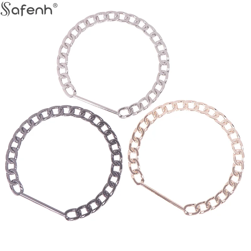 1 قطعة أشرطة حقائب الذهبي حقيبة سلسلة مقبض سبائك الزنك دائرة كبيرة اليد في اليد حلقة المرأة حقيبة يد سلسلة انفصال استبدال مقبض