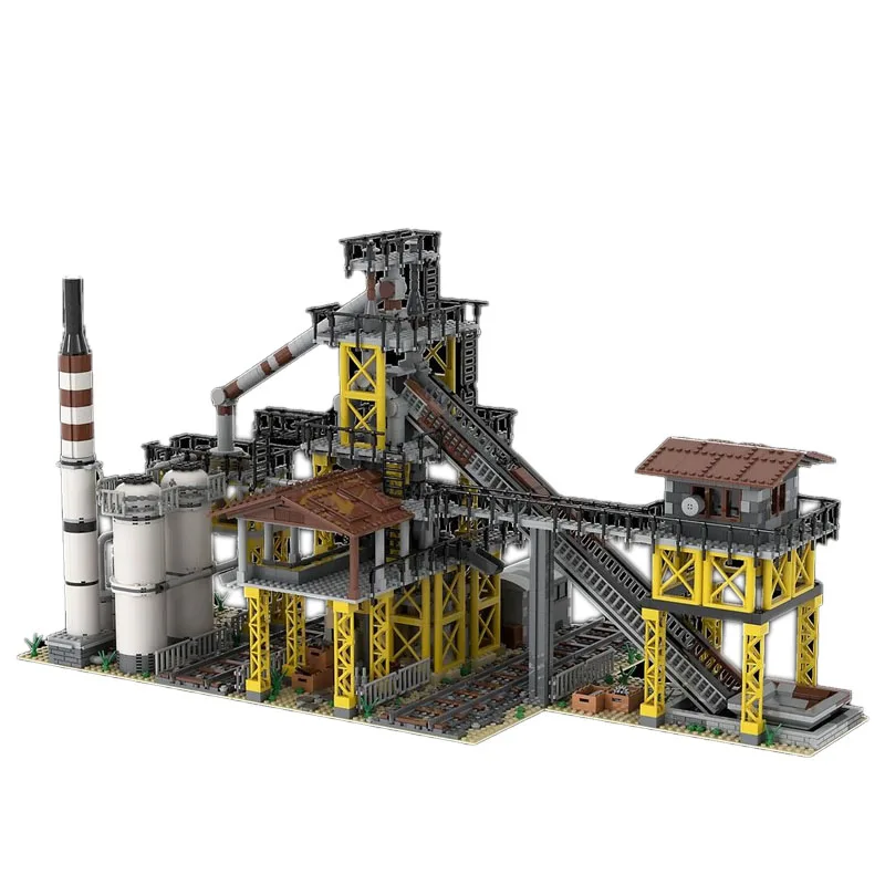 MOC-143769 Blast Furnace Industrial Processing Factory Splicing Assembly Building BlockModel2902PartsChildren'sBirthday Toy Gift