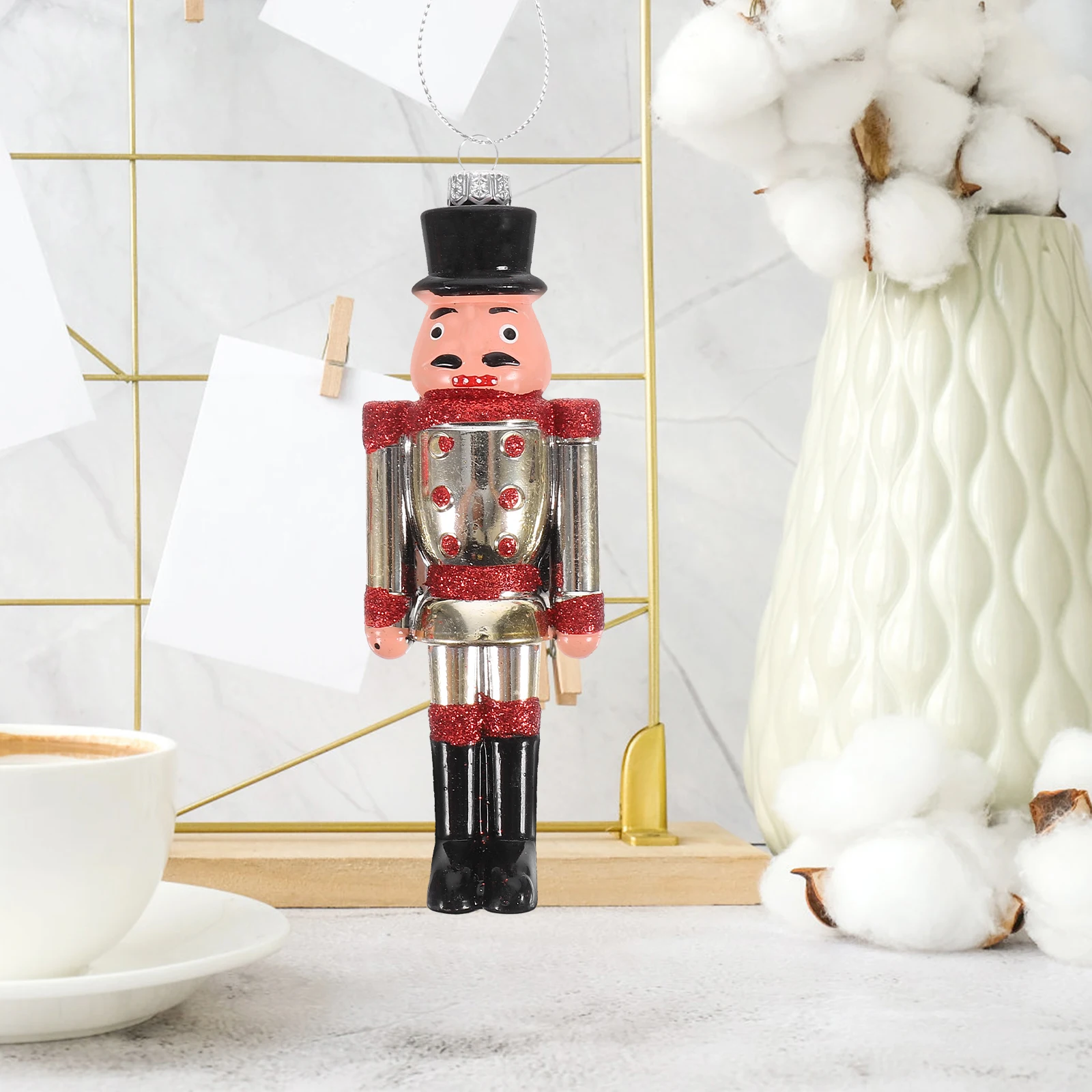 

6pcs Christmas Tree Hanging Nutcracker Plastic Decorations Sturdy Xmas Party Ornament Home Car Office Decor Nutcracker