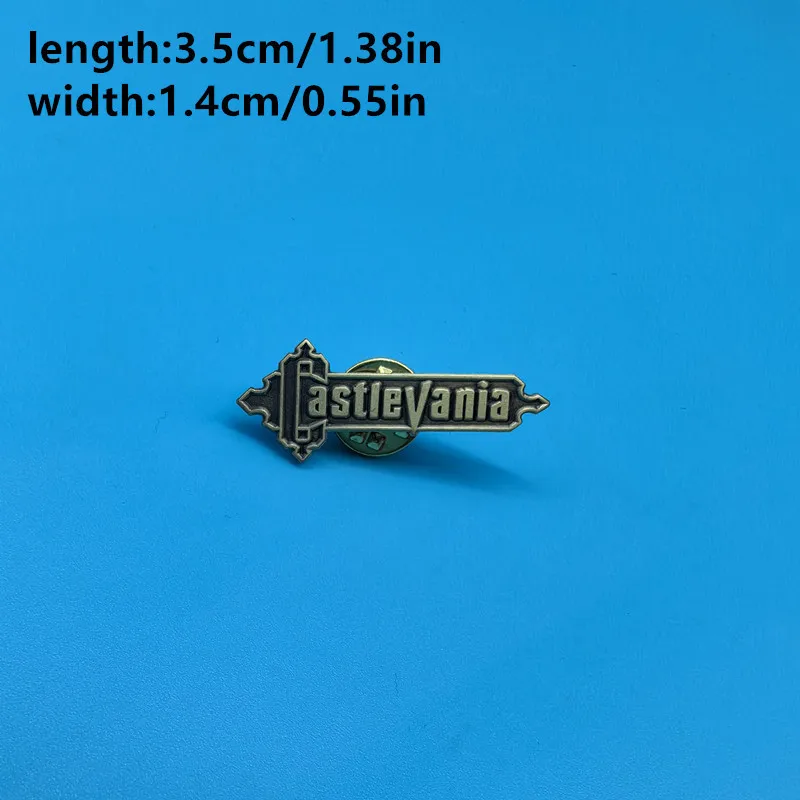 لعبة آر بي جي Castlevania شعار المينا دبوس لعبة شارة معدنية بروش آر بي جي ألعاب مجوهرات هدايا