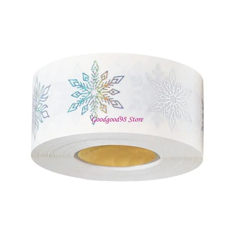 Decorative Sticker Snowflake Sticker Envelope Seals for Christmas Decoration 
