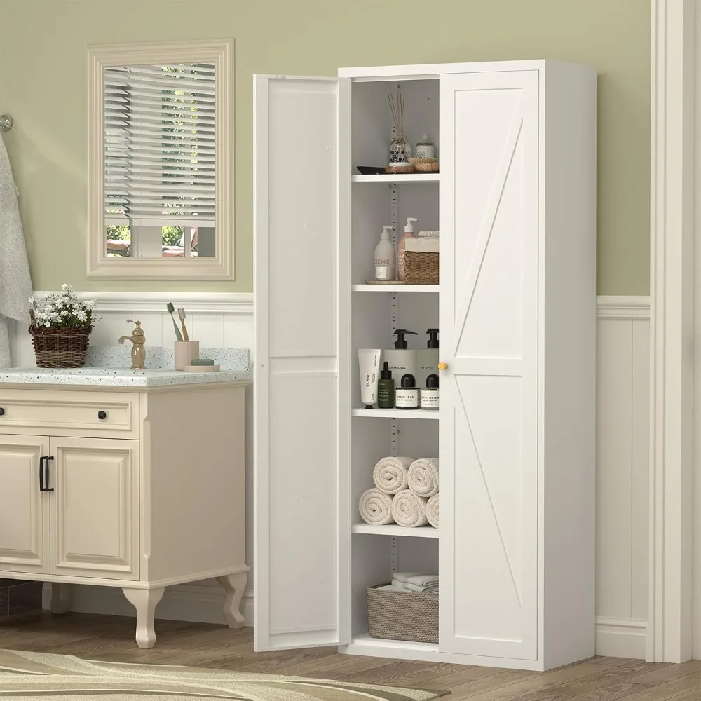 مخزن مطبخ طويل مع أبواب مزدوجة وأرفف قابلة للتعديل #6