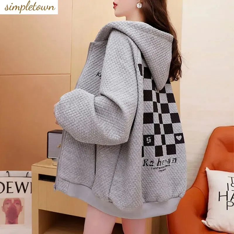 

Fat Mm Large Lazy Fashionable Coat Women's Spring and Autumn 2023 New Korean Edition Cardigan Sweater Coat