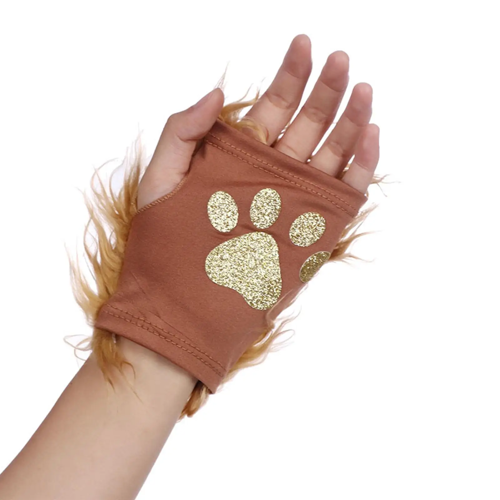 Lion Costume Headwear Accessories Included Hat, Gloves, Tail Props