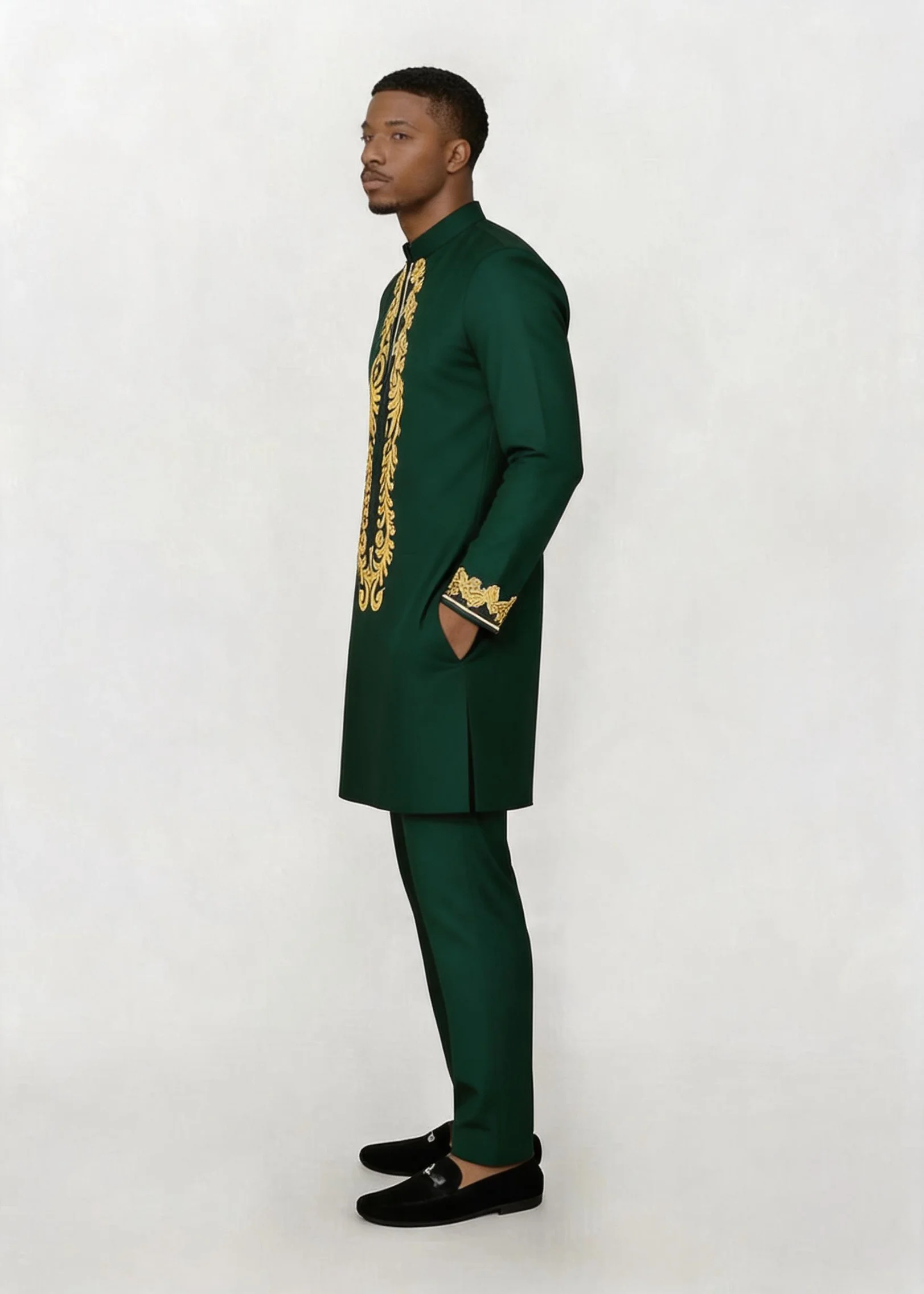 Ensemble 2 pièces pour homme a - Embroidery Cream avis et prix