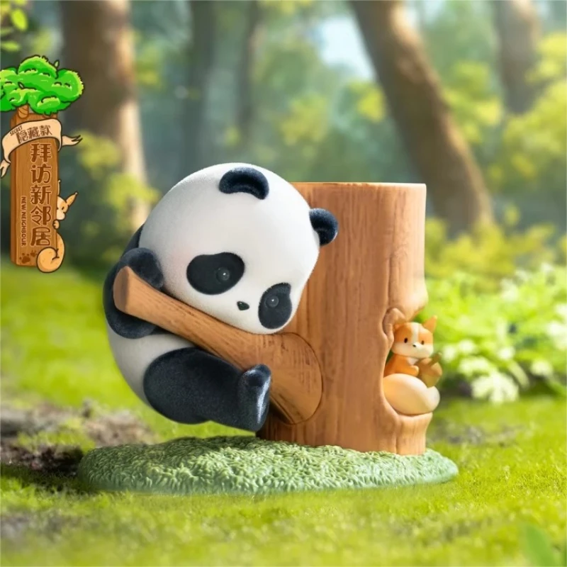 Panda Roll Panda z serii pudełko z niespodzianką zabawki z motywem tajemniczego pudełka z motywem Cute figurki Anime kolekcja modeli na biurko Kawaii prezenty