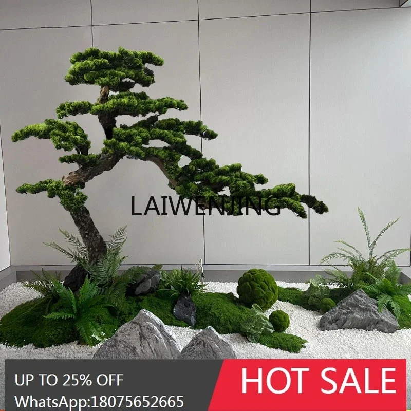 MJY simulated welcome pine Luo Hansong shopping mall hotel decoration welcome pine landscape fake modeling tree