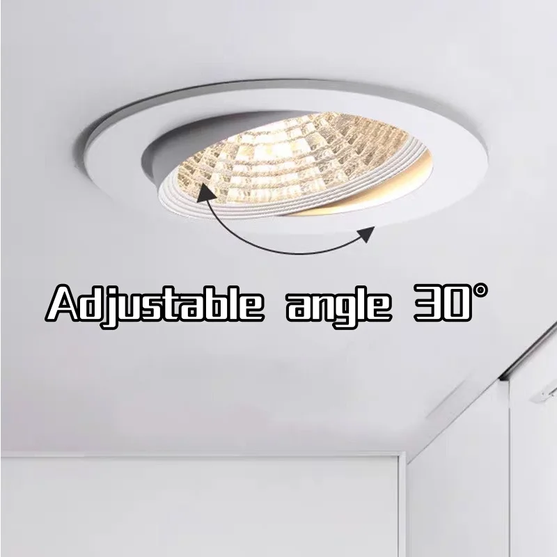 Fotografia 4: Refletor cob embutido dali 0-10v led downlight tuya bluetooth zigbee ra95 inteligente regulável alumínio ac110v 220v iluminação interna