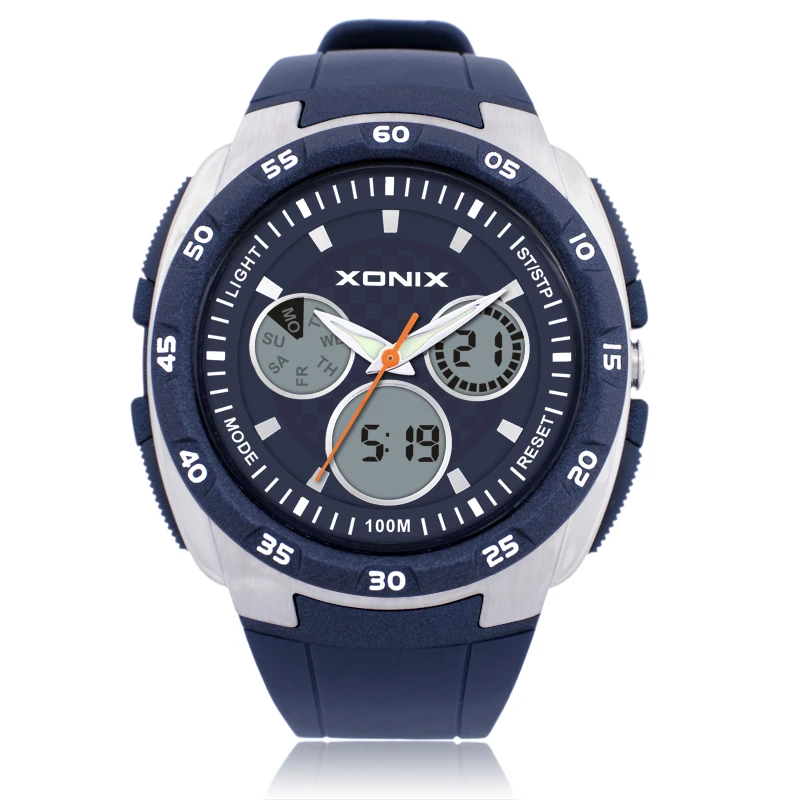 XONIX Classics Men 100M Relogio Masculino LED Digital Stopwatch Alarm Diving Swimming Reloj Hombre Sports  Watches  DM