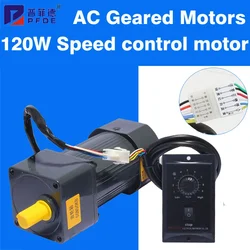 5RK120GU-CF 220V AC Geared Motors 120W Induction Small Machine 2.7/4.5/9/18/22/27/45/90/108/135/180/270/ with US-52 Governor