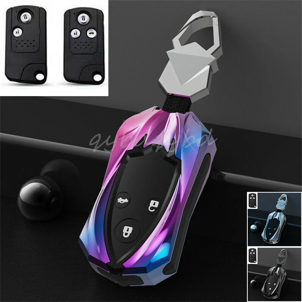 Zinklegering Afstandsbediening Sleutelhanger Cover Case Bag Shell Skin Protector Voor Honda Civic Accord CR-V Odyssey 13-15 accessoires Styling