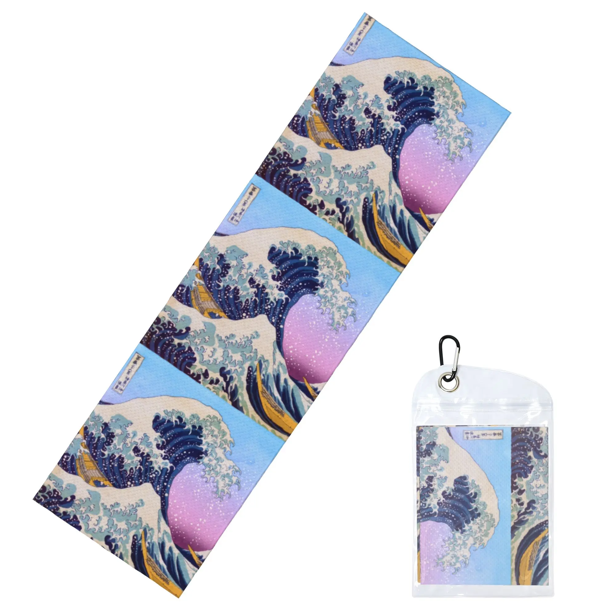The Great Wave off Kanagawa Cold Exercise Towel Face Towel Quick Drying  Shower Breathable Cold Towel