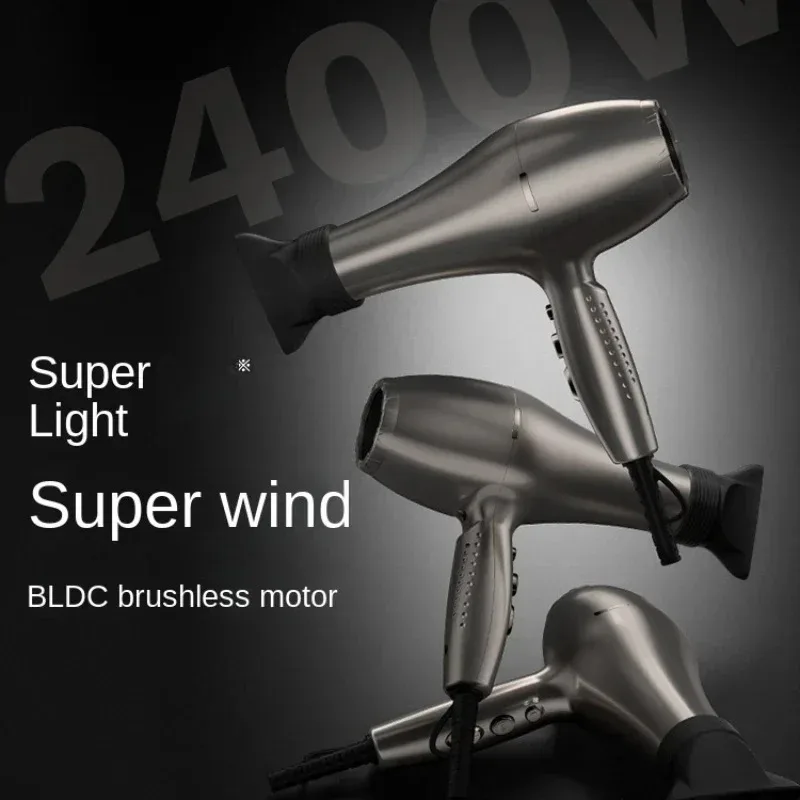 Professional Hair Dryer Hair Salon/Barber 2400W High Power Wind Negative Ions Large Wind Blow Dryer 3 Gears Hair Care