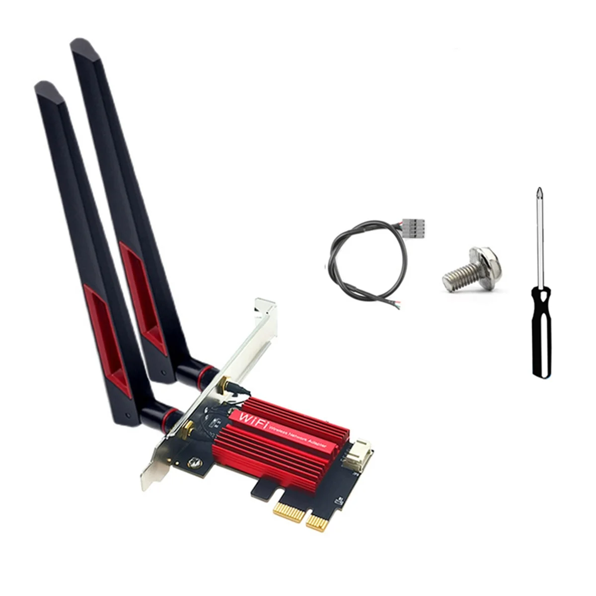 

QCNFA765 WiFi6E WiFi-карта Беспроводной адаптер PCIE 5970M Трехдиапазонный 2,4G/5G/6G BT5.2 802.11AX 10DB Антенна для Win10/Win11