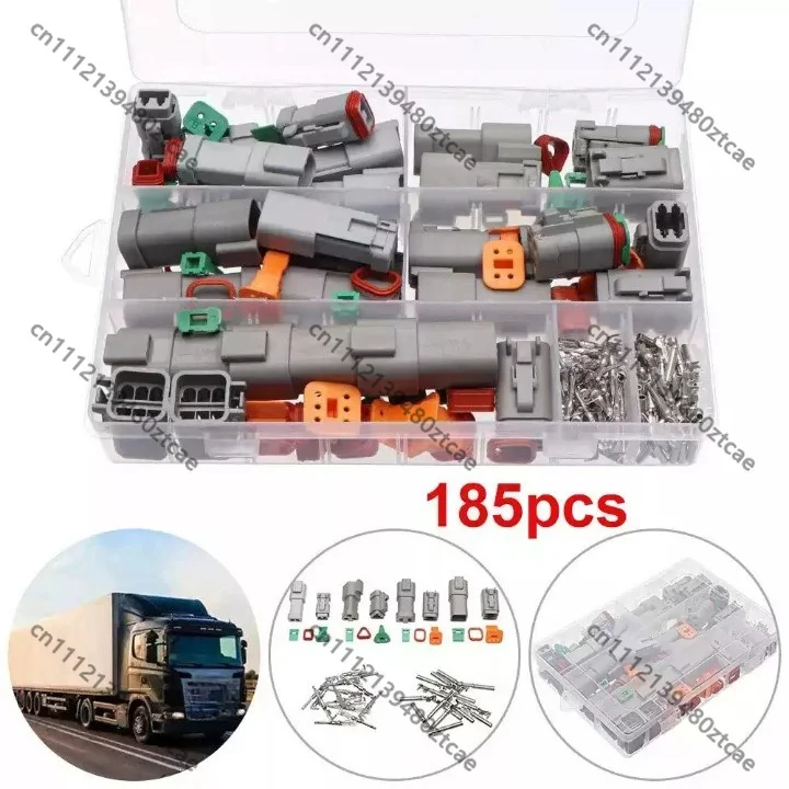 185 Pieces Multi Pin Waterproof Automotive Wire Connector Plug Kit Vehicle Marine Modification