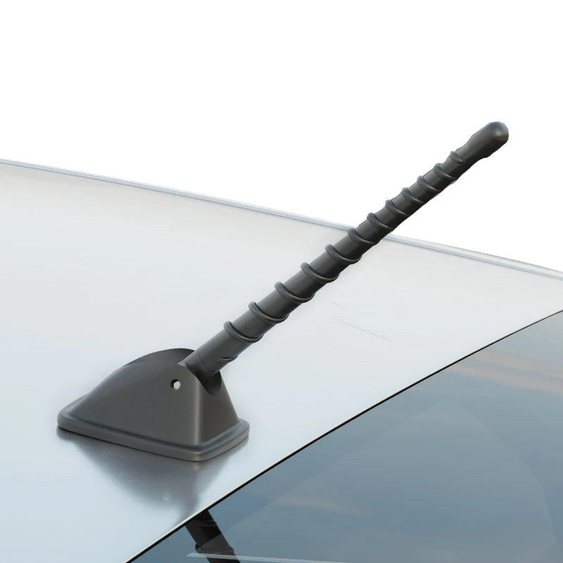 Car Roof Antenna Pole Universal Car Exterior Antenna Model Stick-on Swingable Decorative Antenna Car Exterior Modification Parts