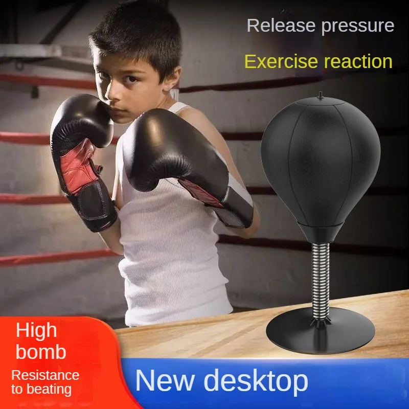 Vertical children's boxing training ball suction cup holder, boxing decompression ball, adult fighting training equipment