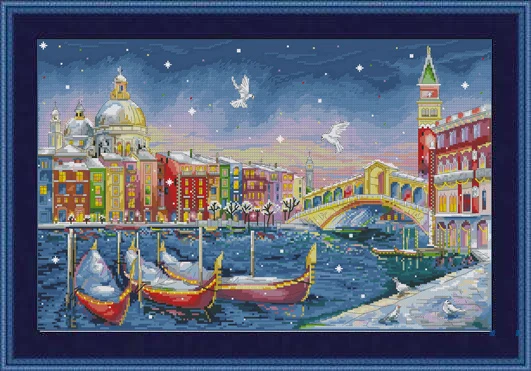 M201229 Home Fun Cross Stitch Kit Package Greeting Needlework Counted  Kits New Style Joy Sunday Kits Embroidery