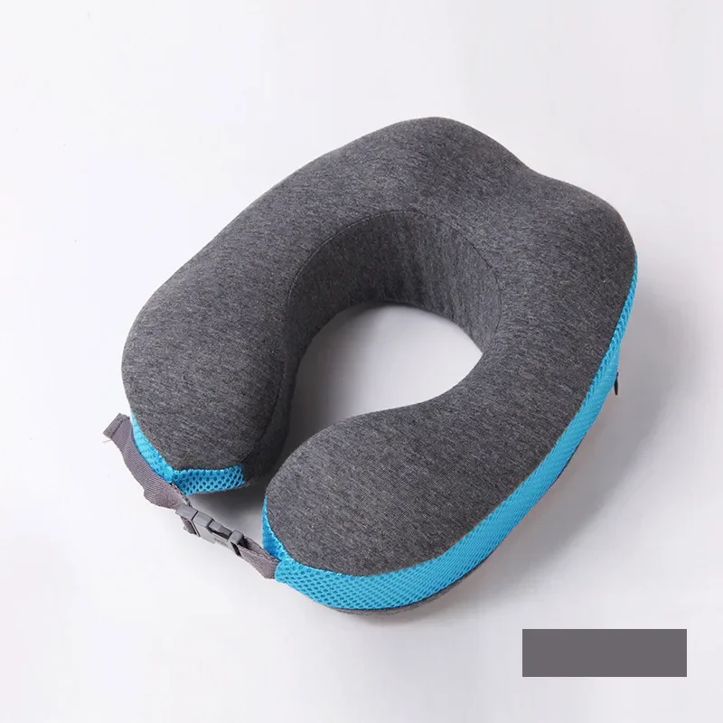 U-Shape Neck Travel Pillow Folding Neck Memory Foam Travel Pillows Portable Business Trip Airplane Neck Pillow Car Headrest