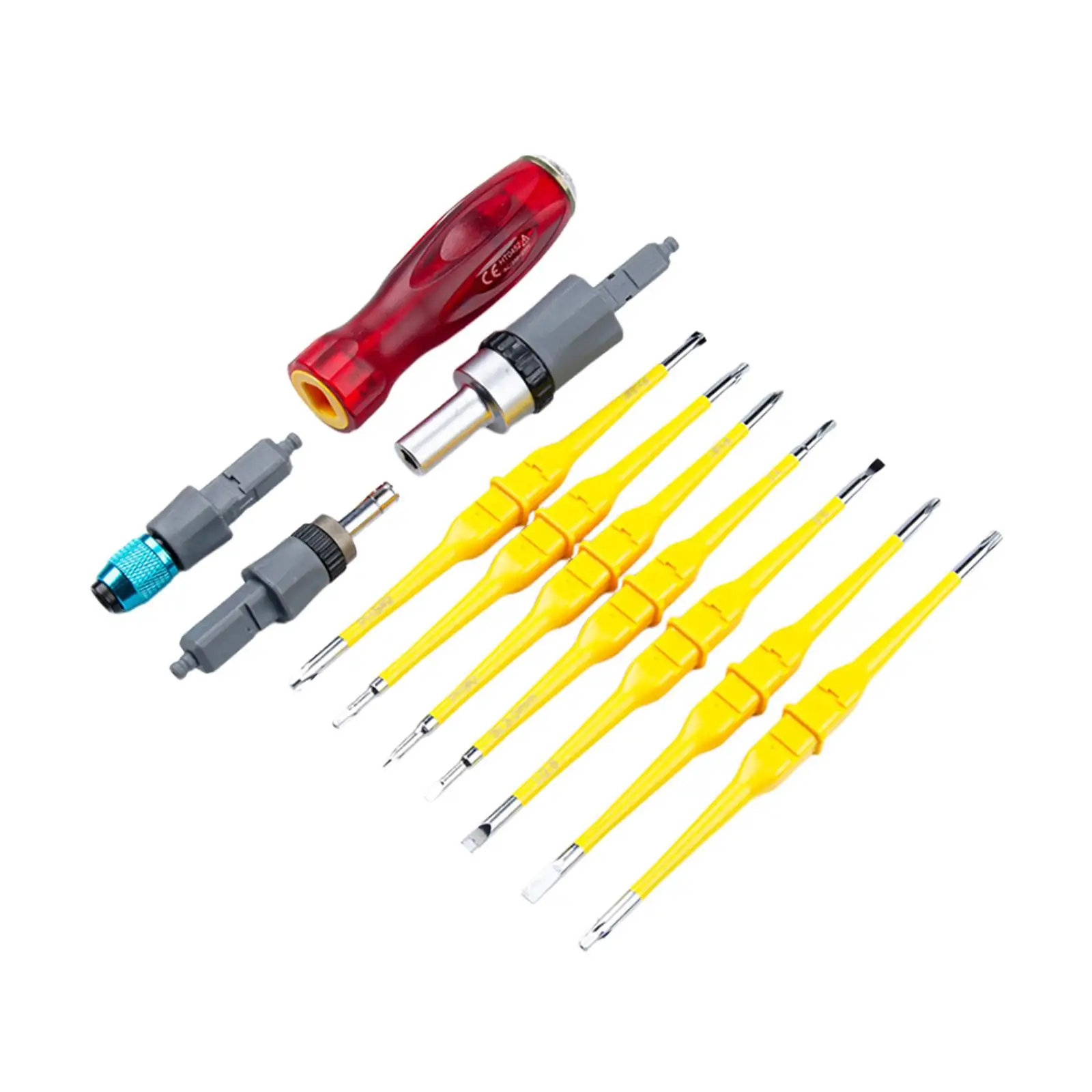 

Insulated Handle Multitool Hand Tool Electrician Screwdriver Set Screwdriver Combination for Fixing Garden Home Garage Repairing
