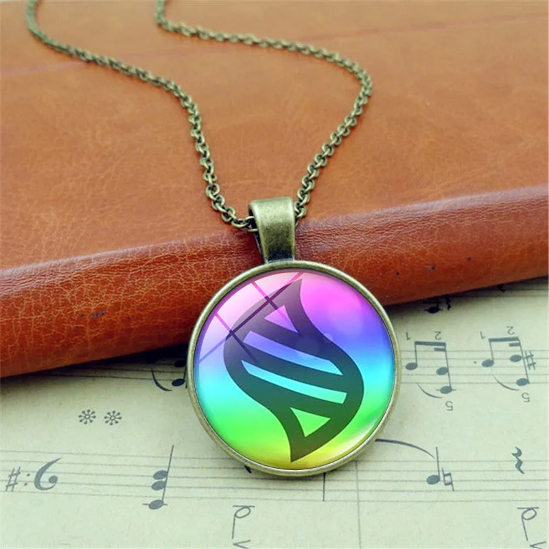 أنيمي ميجا ستون بوكيمون قلادة الزجاج كابوشون قلادة البوكيمون مجوهرات المختنق أنيمي القلائد للنساء هدية للأطفال #3