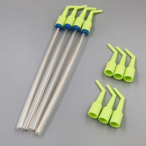 Dentistry Disposable Suction Tip Conversion Head Bend Pipe High Temperature Resistance Disinfect Oral Cavity Surgery Straw Tools