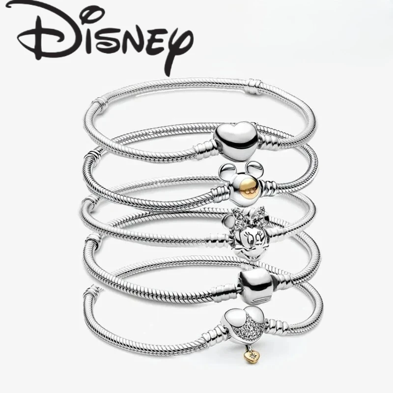 

Disney 2026 New Fashion Creative Mickey Minnie Bracelet Suitable for Women Premium Fine Charm Jewellery Gift Jewellery Wholesale