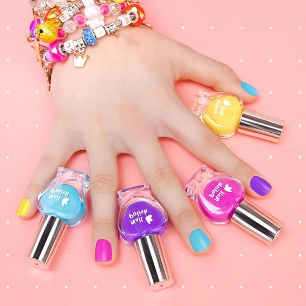 Kit de fabricação de pulseira com pingente, com caixa de joias e esmalte, kit de fabricação de joias, presentes de natal e aniversário para meninas de 6 a 12 anos