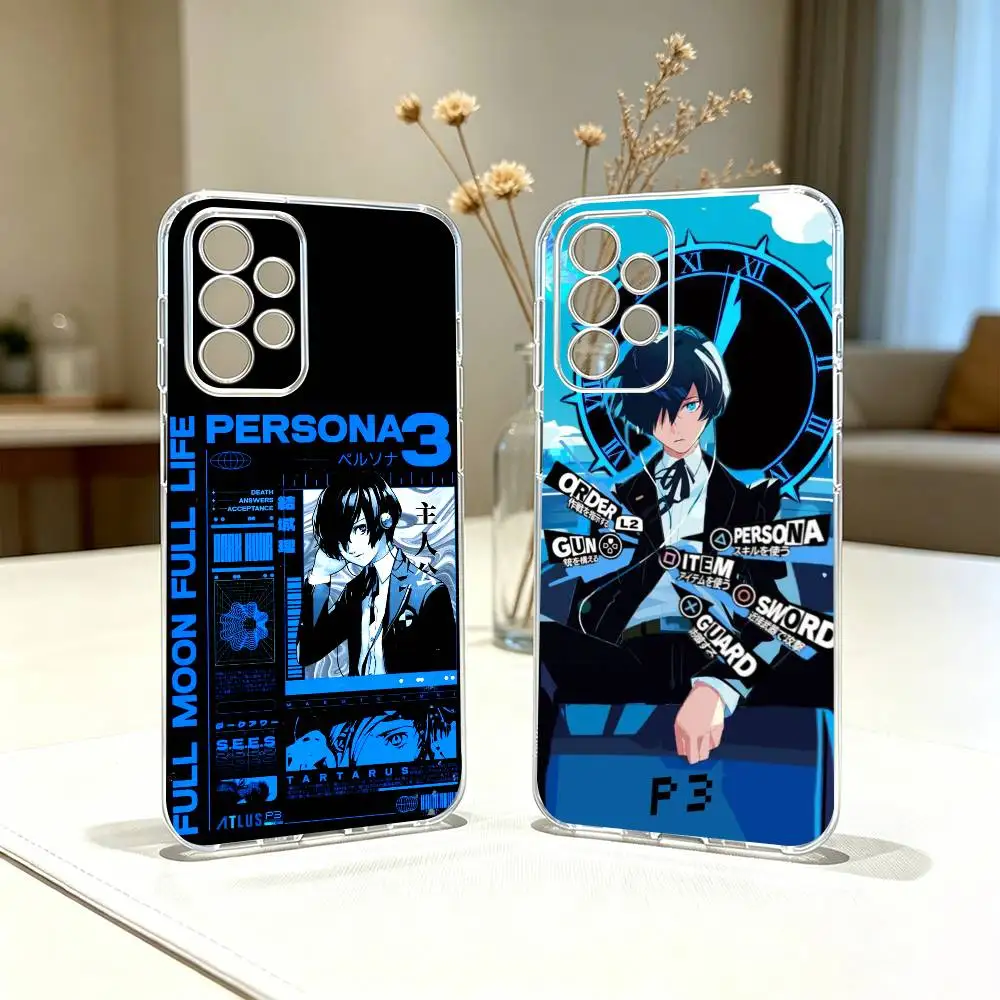 Game P-persona- 3 R-reload   Phone Case Transparent Silicone Soft For Samsung S25,S24,S21,S22,S23,S30,Ultra,S20,Plus,Fe