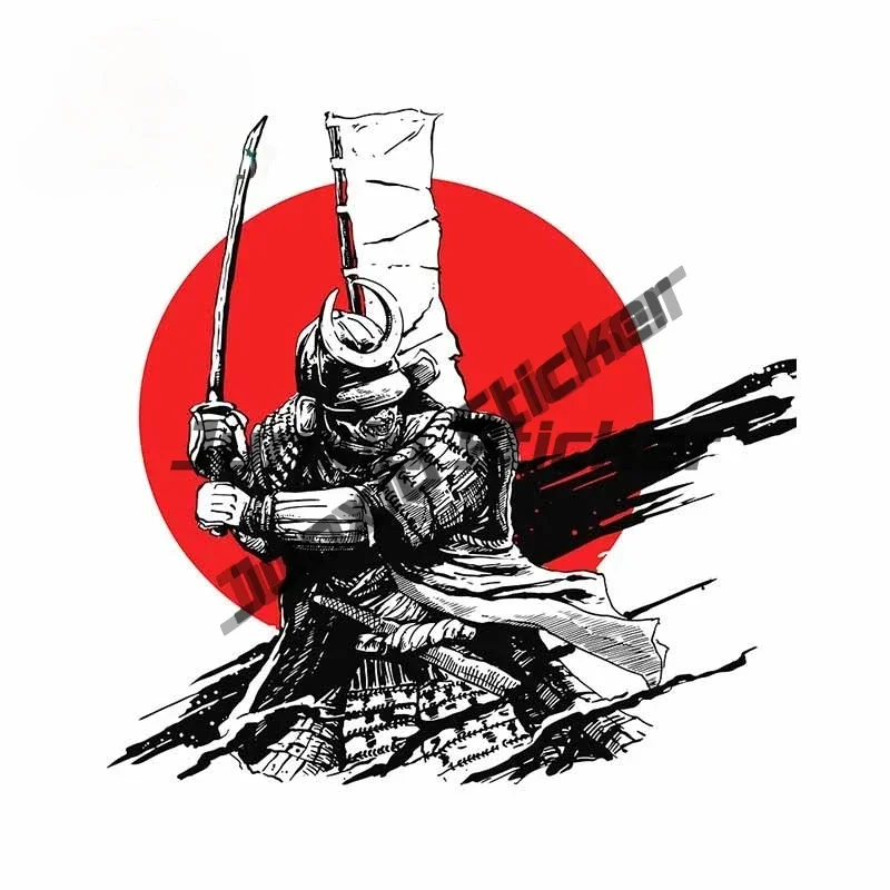 ملصقات الثقافة اليابانية اليابان الساموراي المحارب الديكور في الهواء الطلق الكتابة على الجدران ملصق PVC اكسسوارات للقوارب نمط لديكور السيارة #6