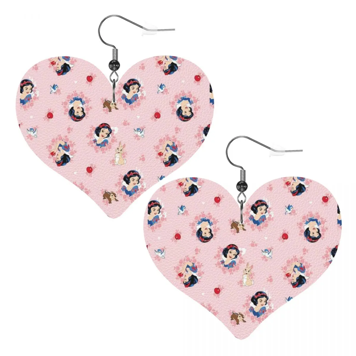 

Custom Snow White And The Seven Dwarfs PVC Leather Earrings Dangle Earrings Jewelry For Women For Wife Mother Gift