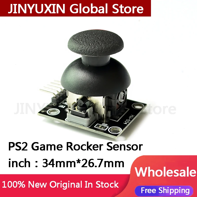 2Pcs Original Dual Axis Key Rocker PS2 Game Rocker Lever Sensor JoyStick Electronic Building Block HOT