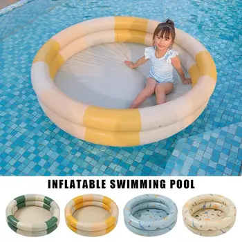 Children inflatable swimming pool summer kids water round toys bathtub portable kids outdoor swimming pool toys paddle