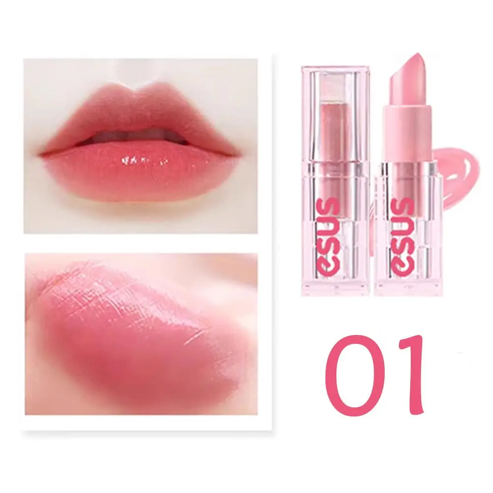 Bálsamo labial de cor quente hidrata profundamente, prevenção de rachaduras, redução de linhas labiais sem sensação pegajosa, bálsamo labial que muda de cor quente