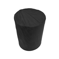BBQ Grill Cover 210D Grill Cover For Weber Charcoal Kettle, Waterproof Black Smoker Cover Round Grill Covers Gas Outdoor-A73I