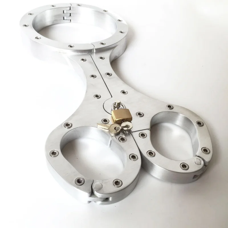 Aluminum Flail Handcuffs for Sex Neck Collar Cuffs Yoke Pillory BDSM Bondage Restraints Erotic Games Sex Toys for Men Women