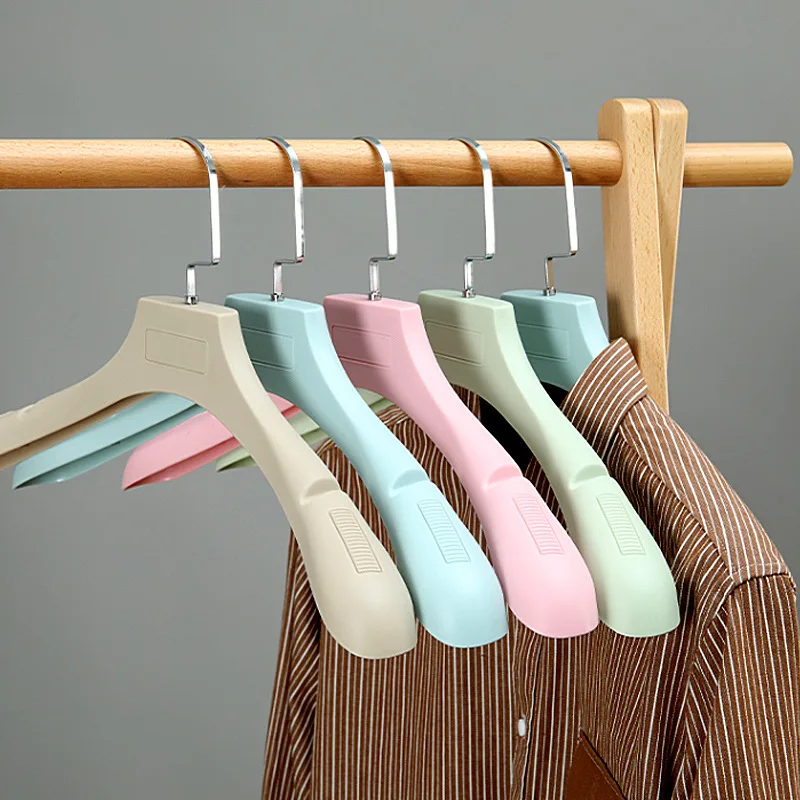 

Вешалка для магазина одежды для домашней одежды, бесшовная вешалка с широким плечом, подвесная нескользящая вешалка для одежды
