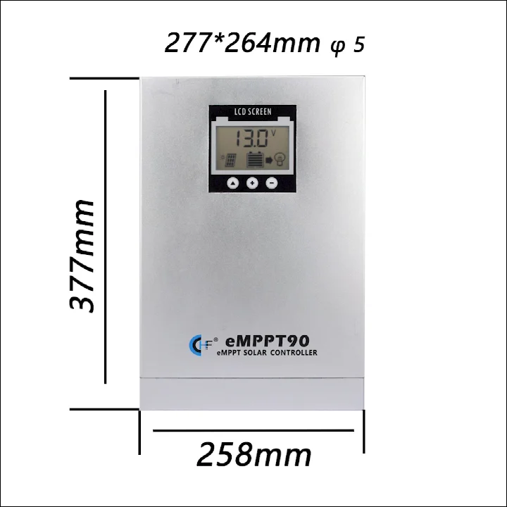 

12/24V/36/48V 90A Battery Fuse 150V max PV voltage MPPT Solar charge controller