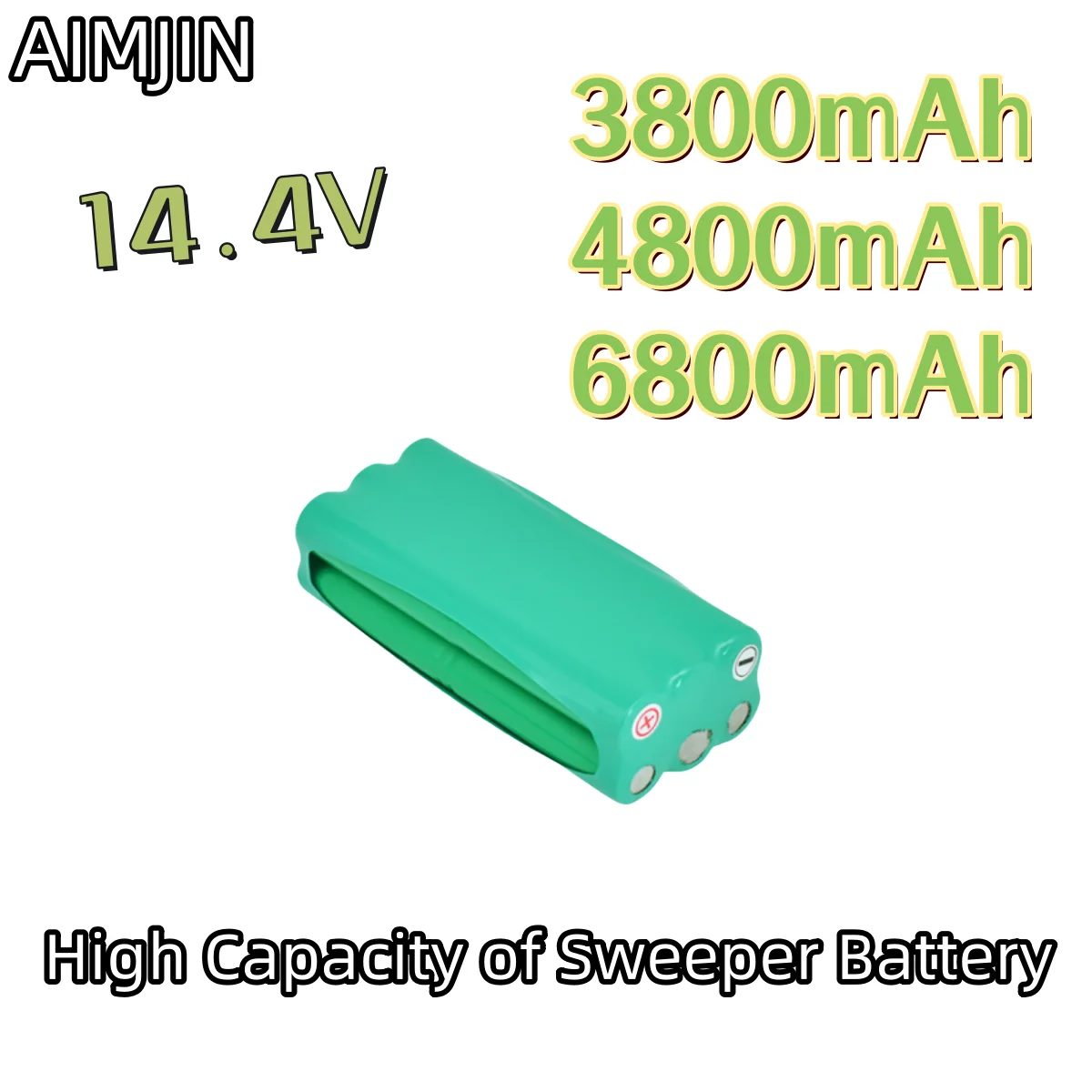 

14.4V 3800/4800/6800mah Nimh Battery for Papago S30C, Intelligent Aspirant Robot VONE T285D