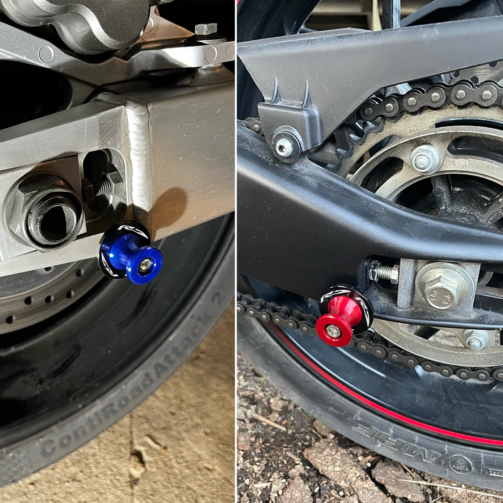 لياماها R7 2025 Yzfr7 Yzf R7 2021-2024 2025 دراجة نارية الملحقات 6 مللي متر العجلات الخلفية Swingarm بكرات المنزلق المسمار حامل Yzf R7