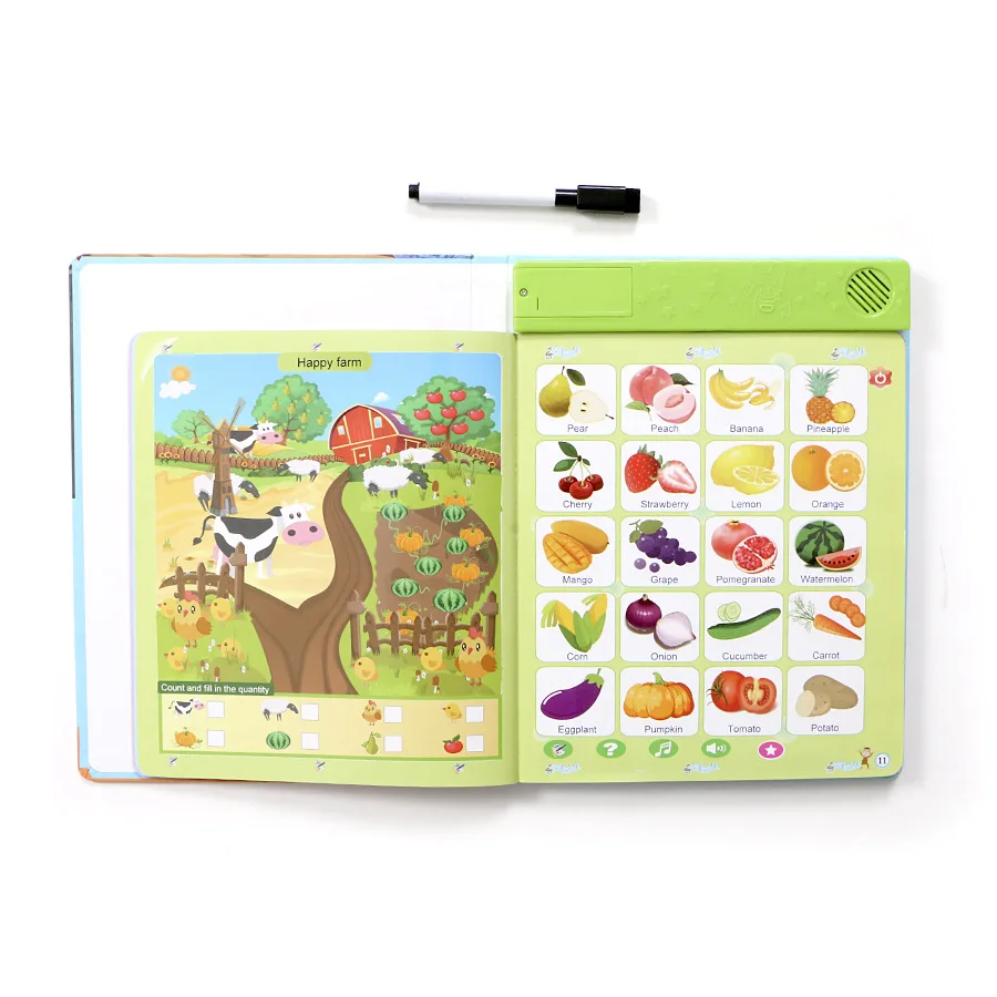 English Reading Machine Early Education Learning Machine Audio E-book Learning Book Children's Cognitive Educational Toys