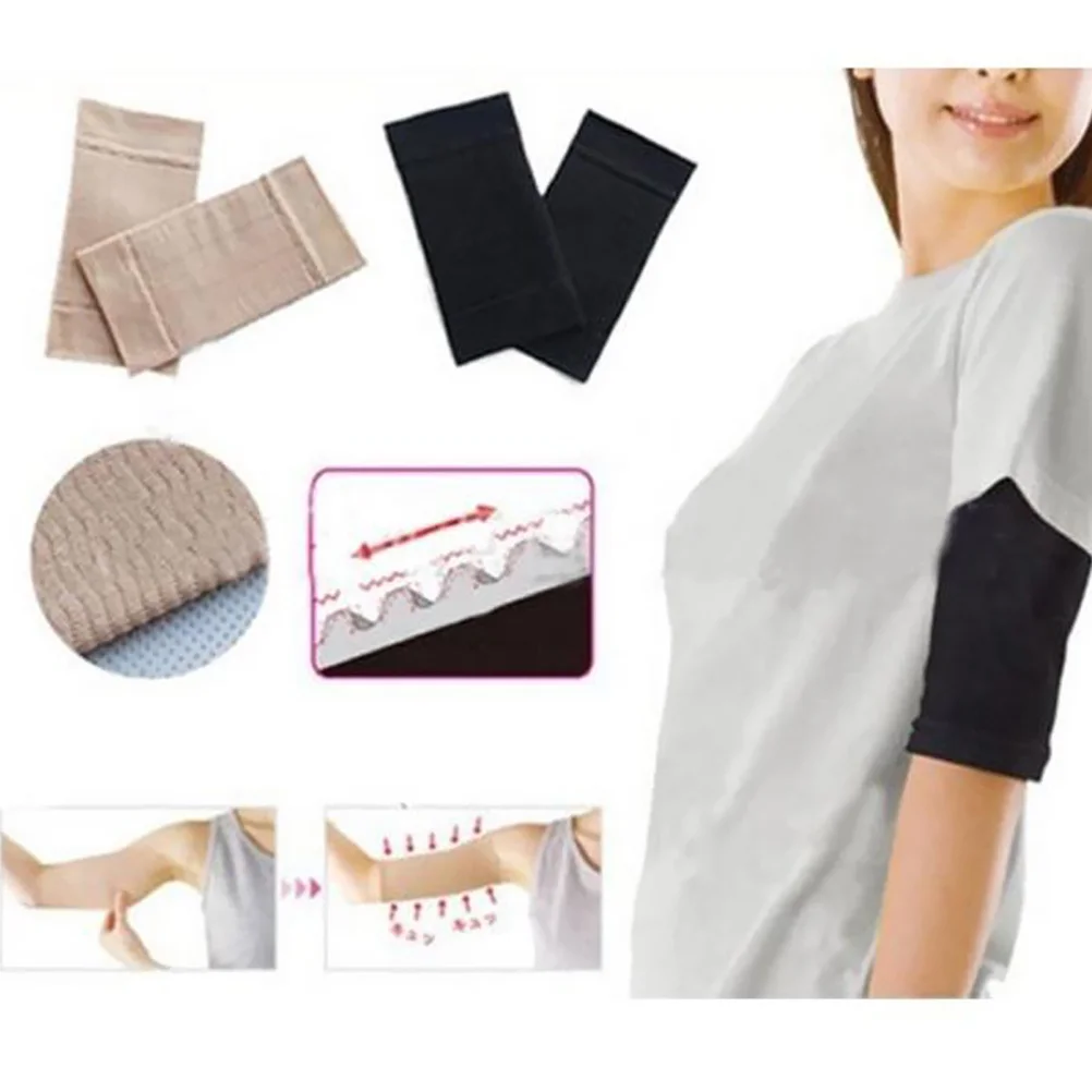 

4Pairs Slimming Arm Shaperwear Elastic Lightweight Sleeves Seamless Design for Women Tone Arms Reduce Fat Improve Arm Curve
