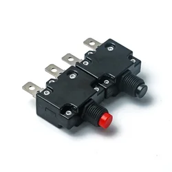 1Pcs Mini Current Overload Protector Switch Circuit Breaker Customizable 2A 3A 4A 5A 6A 8A 10A 15A 20A 25A 30A 40A Power Supply